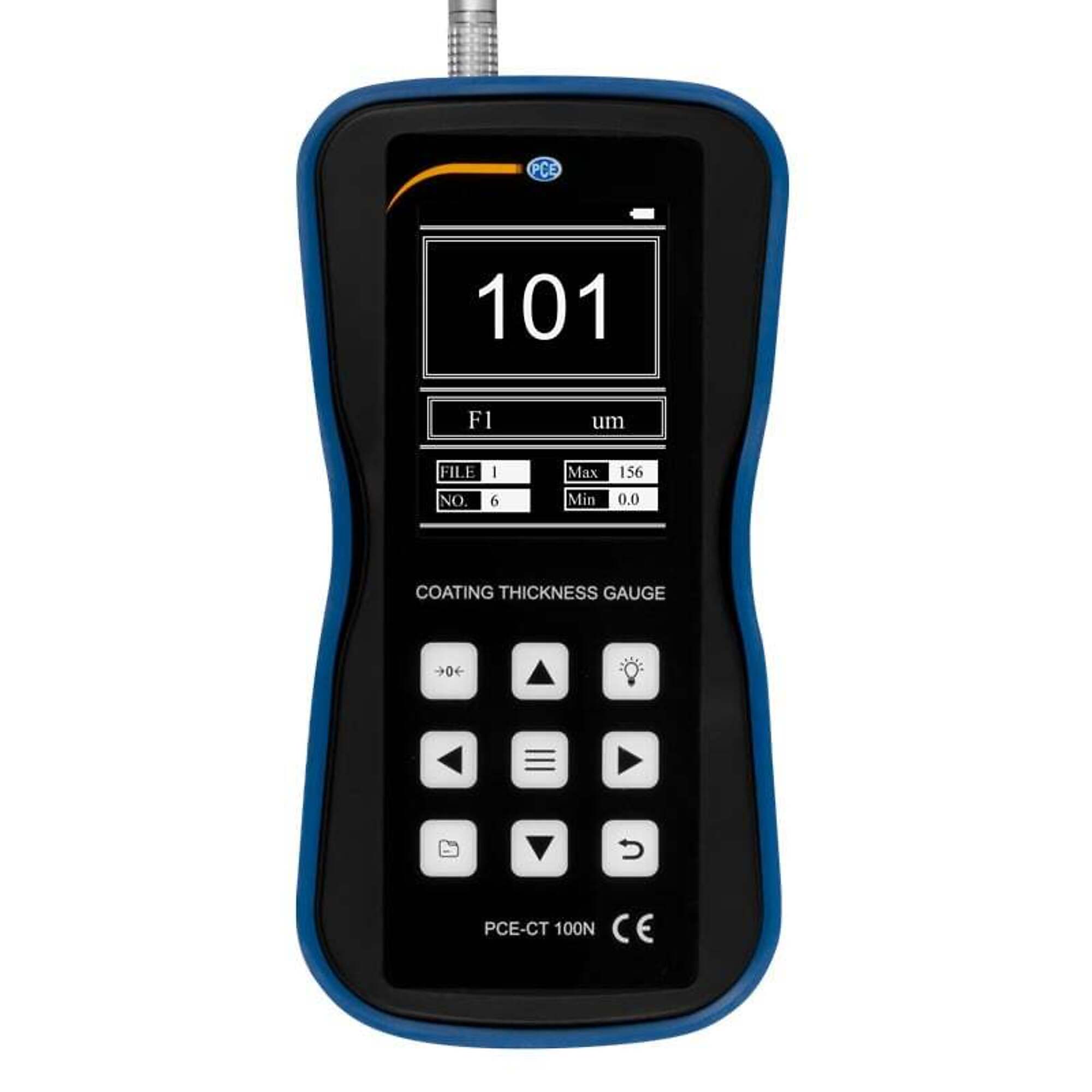 PCE Coating Thickness Meter — Magnetic Inductive and Eddy Current Methods, Model# PCE-CT 100N